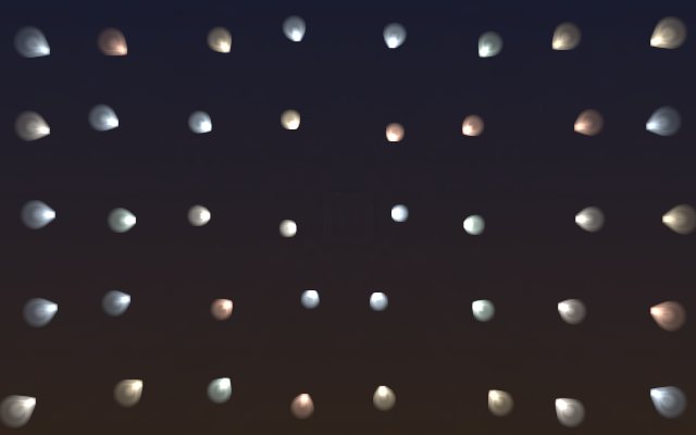 Coma : les lumières des coins traînent des queues de comète tournées vers l’extérieur